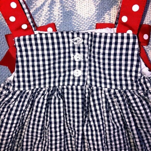 Nwot Girls 3-6M Rare Editions Seersucker Sun Dress - Picture 5 of 5